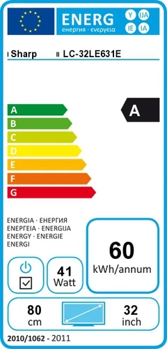 Sharp LC-32LE631E Televisor 81,3 cm (32") Full HD 450 cd / m² 2