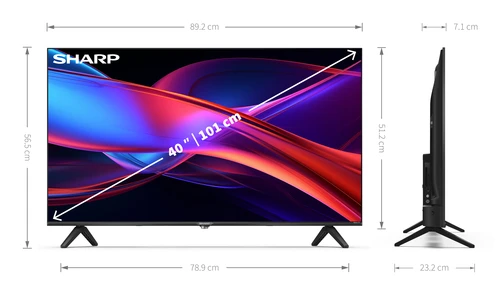 Sharp 40GD2225K 101.6 cm (40") Full HD Smart TV Wi-Fi Black 6