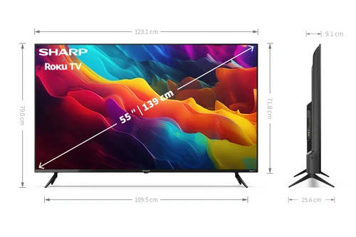 Sharp 55FJ2E TV 139,7 cm (55") 4K Ultra HD Smart TV Wifi Noir 7
