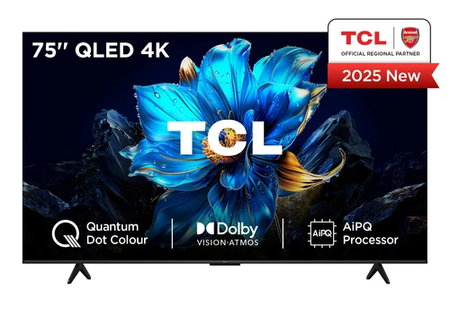 TCL 75P7K-UK Televisor 190,5 cm (75") 4K Ultra HD Smart TV Wifi Metálico 350 cd / m² 0