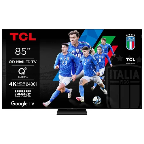 TCL C76 85C765 TV 2.16 m (85") 4K Ultra HD Smart TV Wi-Fi Titanium 2400 cd/m² 0