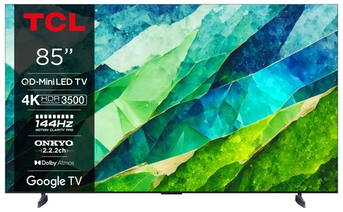 TCL C855 Series 85C855 TV 2,16 m (85") 4K Ultra HD Smart TV Wifi Noir 3500 cd/m² 0