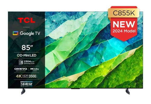 TCL 85C855K TV 2.16 m (85") 4K Ultra HD Smart TV Wi-Fi Black 3500 cd/m² 0