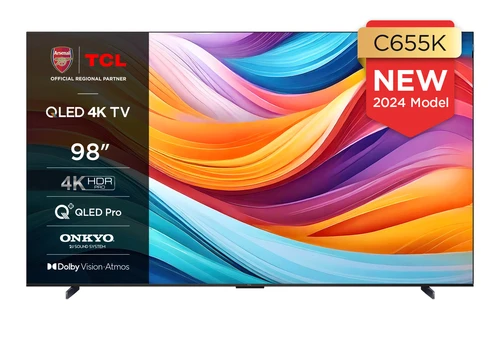 TCL 98C655K TV 2.49 m (98") 4K Ultra HD Smart TV Wi-Fi Titanium 450 cd/m² 0