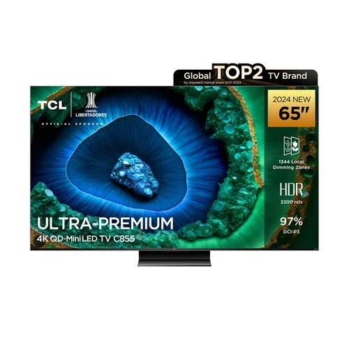 TCL C855 65C855 165,1 cm (65") 4K Ultra HD Smart TV Wifi Noir 600 cd/m² 10