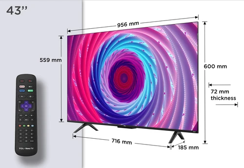 TCL 43RC650K TV 109.2 cm (43") 4K Ultra HD Smart TV Wi-Fi Titanium 11