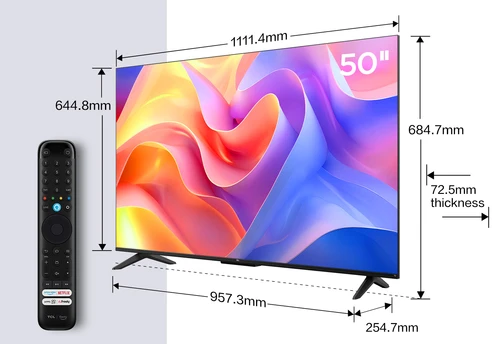 TCL 50PF650K Televisor 127 cm (50") 4K Ultra HD Smart TV Wifi Titanio 17