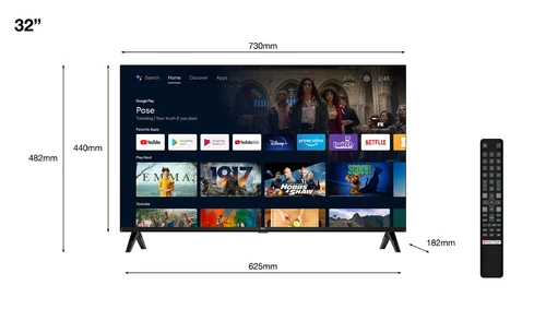 TCL S54 32S5403AF TV 81.3 cm (32") Full HD Smart TV Wi-Fi Metallic 1