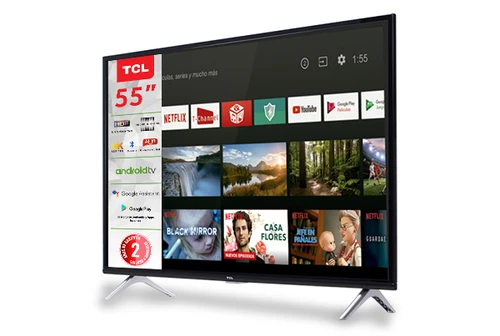 TCL 55A435 Televisor 139,7 cm (55") 4K Ultra HD Smart TV Wifi Negro 1