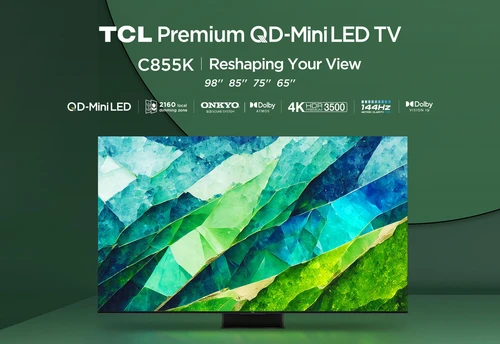 TCL 75C855K TV 190.5 cm (75") 4K Ultra HD Smart TV Wi-Fi Black 3500 cd/m² 1