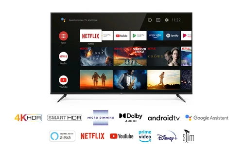 TCL 75P615K 75 inch Television, 4K Ultra HD, Smart TV Powered by Android 9.0 1