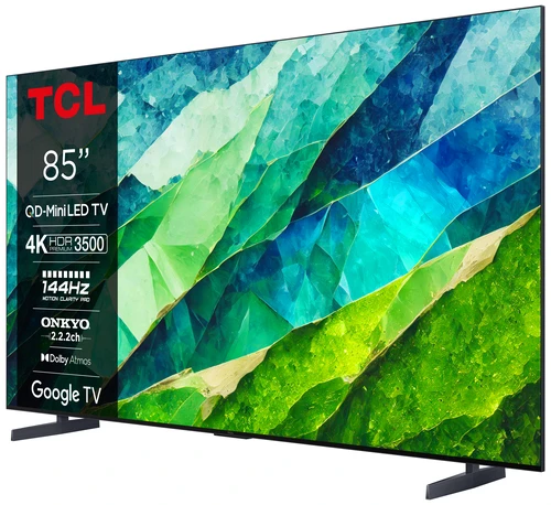 TCL 85C855K TV 2.16 m (85") 4K Ultra HD Smart TV Wi-Fi Black 3500 cd/m² 2