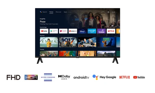 TCL S54 32S5403AF TV 81.3 cm (32") Full HD Smart TV Wi-Fi Metallic 3